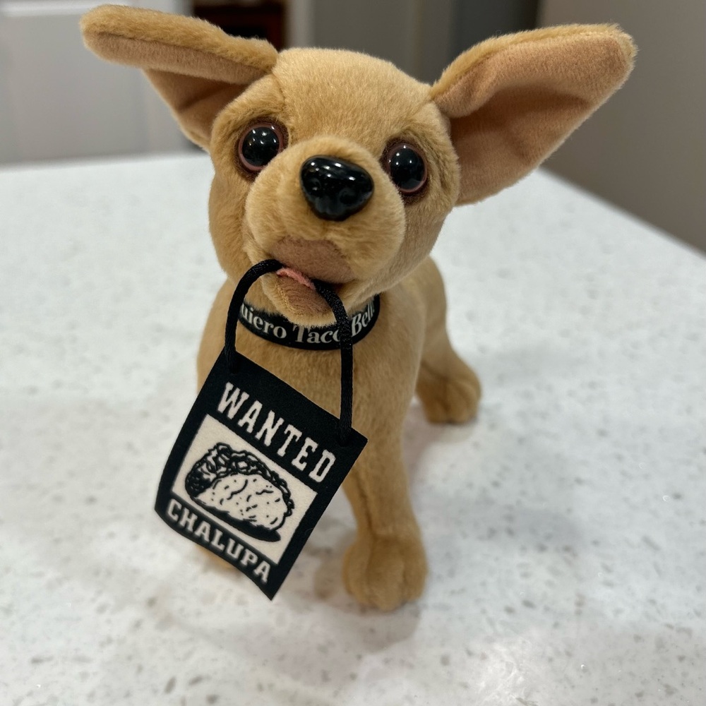VNTG Taco Bell Chihuahua Plush Toy WANT CHALUPA  "Yo Quiero Taco Bell"